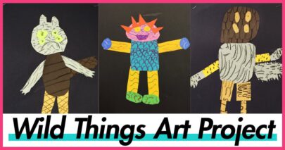 wild thing art project for elementary