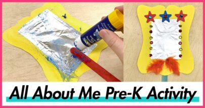 all about me pre-k art project