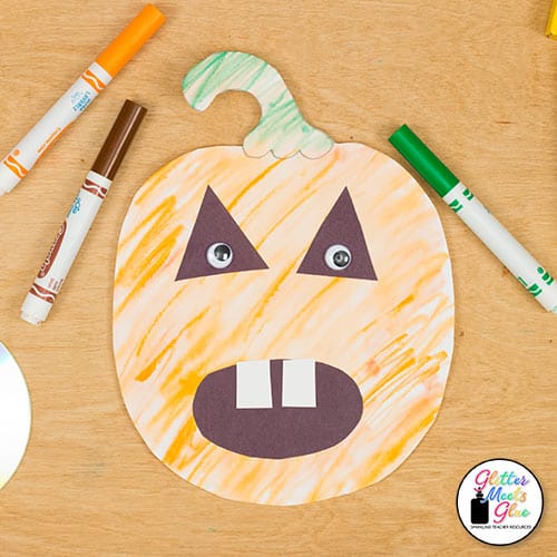 cute pumpkin art project for elementary