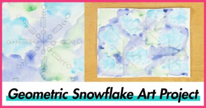 snowflake art lesson