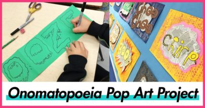 onomatopoeia pop art words projects