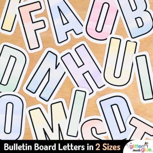 printable letters for art class bulletin board