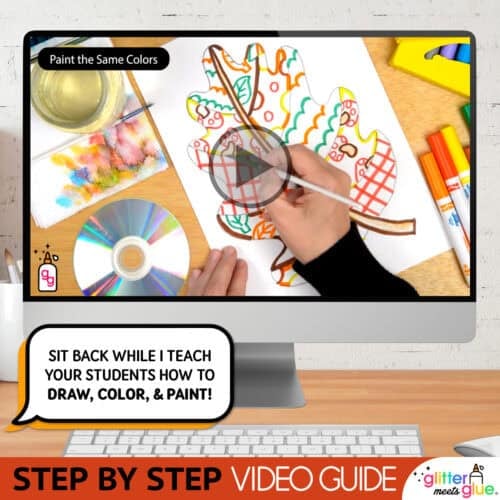 roll and draw an autumn leaf
