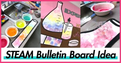 steam bulletin board idea for art teachers