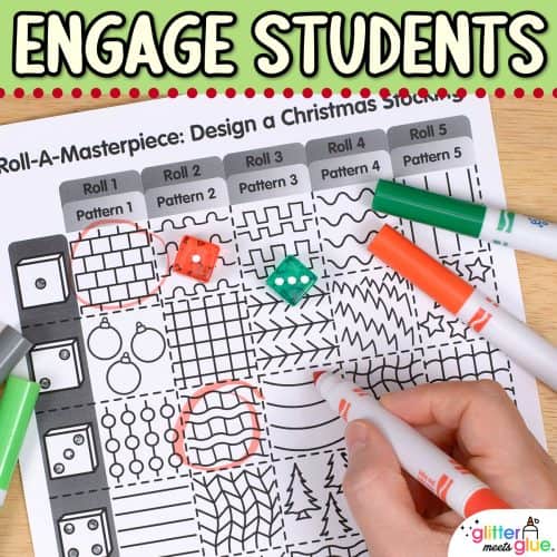christmas roll and draw game