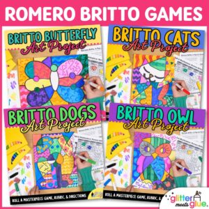 romero britto art games for elementary art