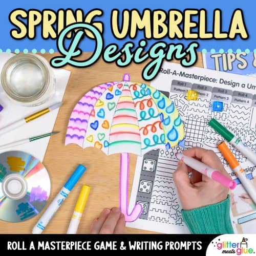 spring umbrella art project