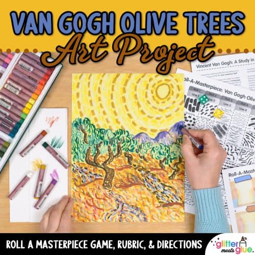 van gogh art lesson for middle school