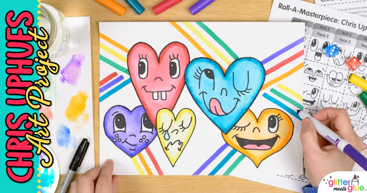 Chris Uphues Hearts Art Game – Valentine's Day Art Project