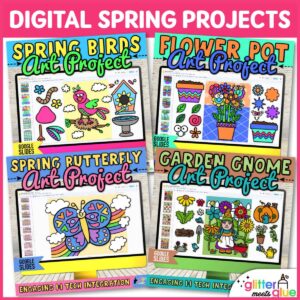 digital spring art projects for elementary