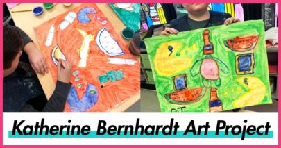5th grade painting pop art projects based on katherine bernhardt artwork