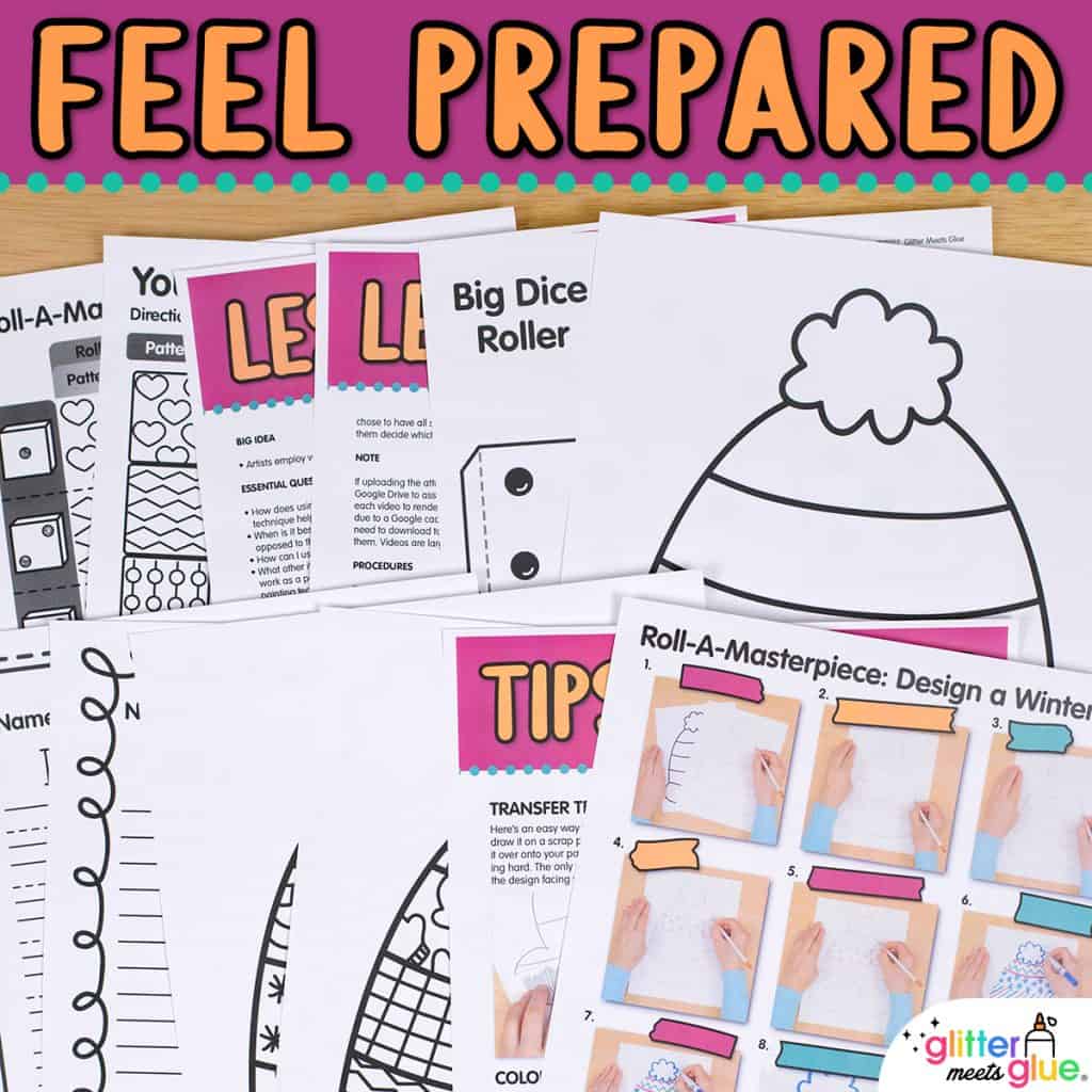 Winter Hat Art Project – 3rd, 4th, & 5th Grade Art Lesson