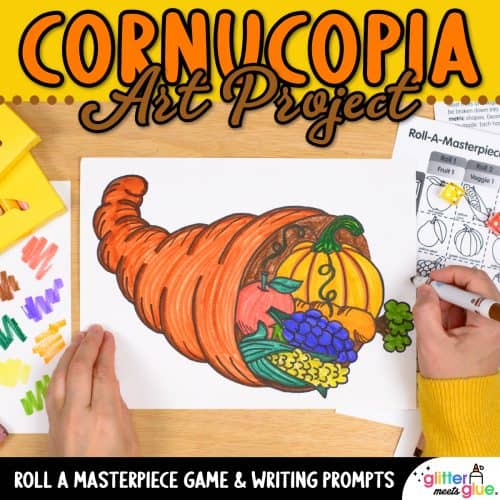 cornucopia drawing art project