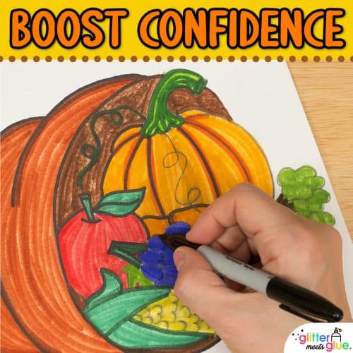 how to draw a cornucopia