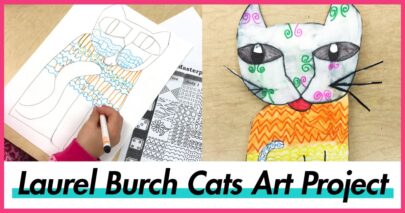 laurel burch cats art project
