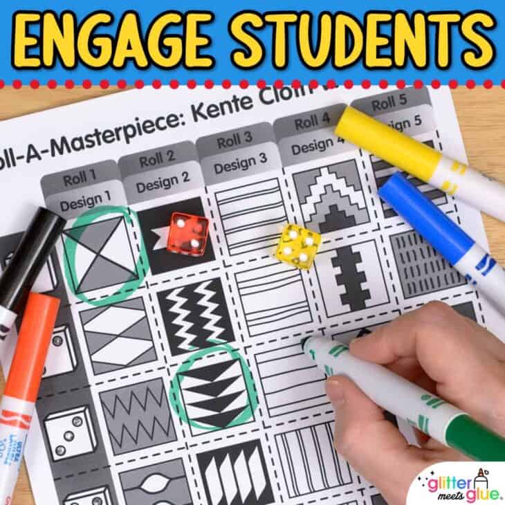 Kente Cloth Weaving Game – Black History Month Art Projects