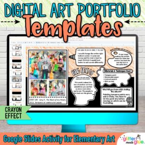 digital portfolio template on google slides