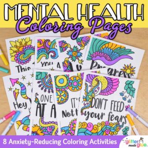 mental health coloring pages for elementary kids