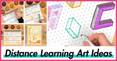 distance learning art projects