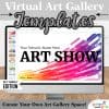 Virtual Art Gallery Templates Editable Google Slides Template