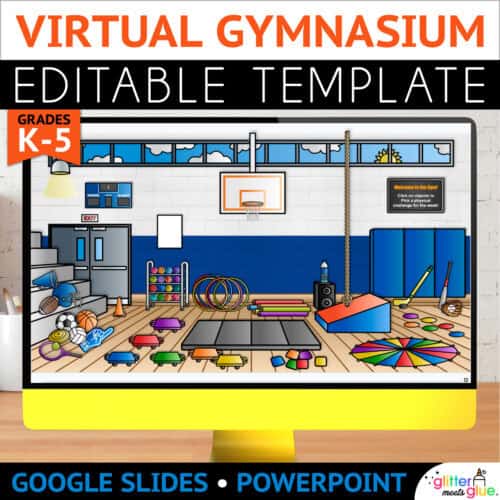 pe google slides template for virtual learning