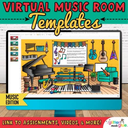 google slides template music class