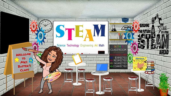 steam room bitmoji virtual classroom
