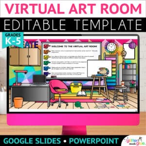 virtual art room template