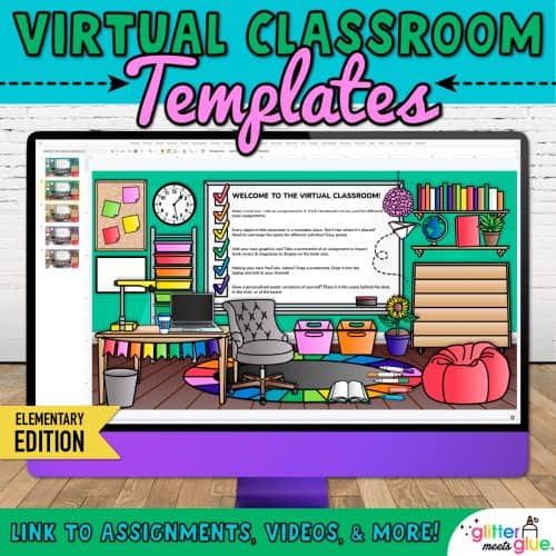 virtual bitmoji classroom template