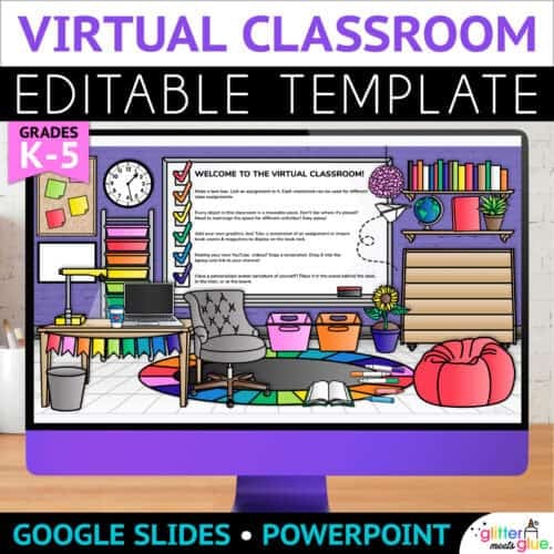virtual classroom background for elementary