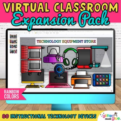 virtual classroom computer equipment clipart