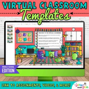 virtual classroom middle school template