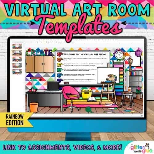 virtual classroom templates in art