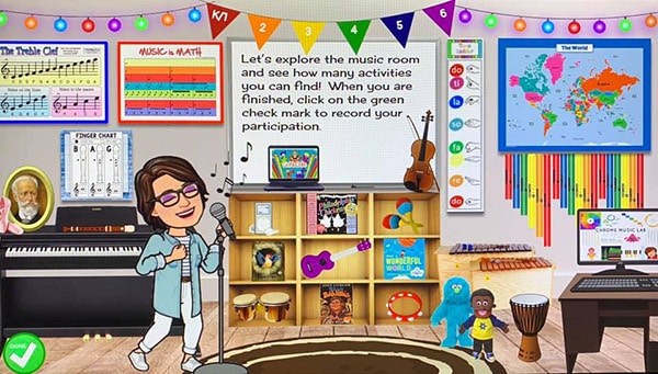 virtual music room for teachers