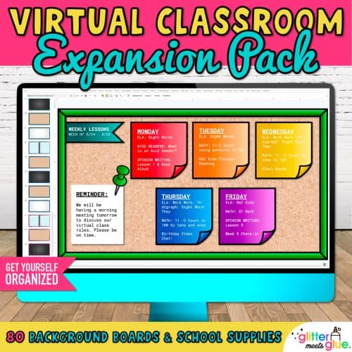 virtual bulletin board template