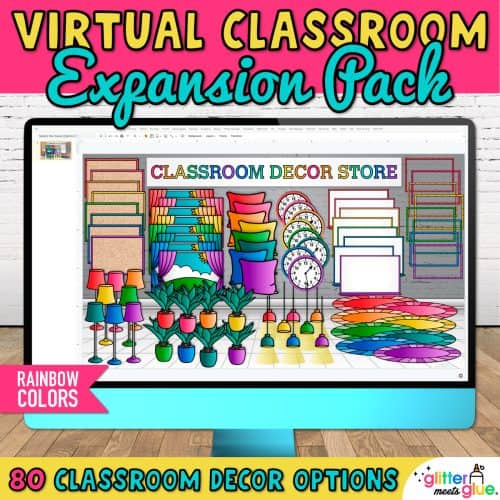 virtual classroom decor