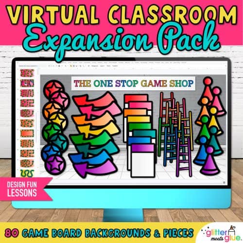 virtual classroom game board templates on google slides