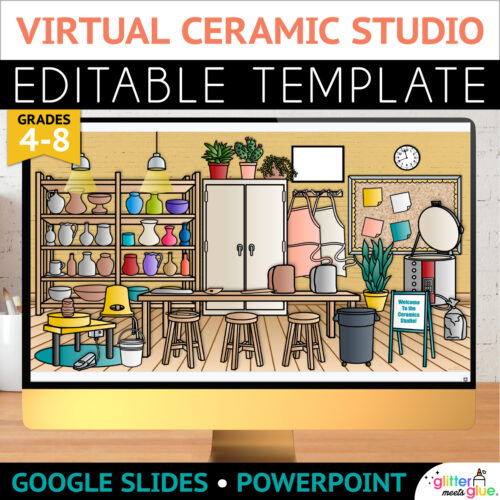 virtual classroom background for art