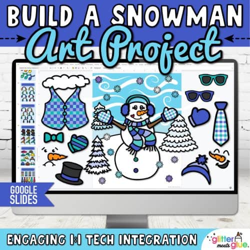 digital snowman art project