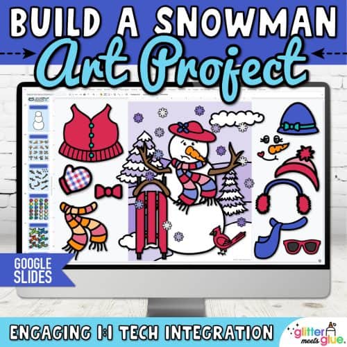 digital snowman craft
