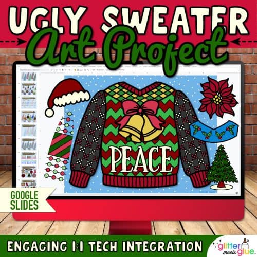 ugly sweater craft for elementary