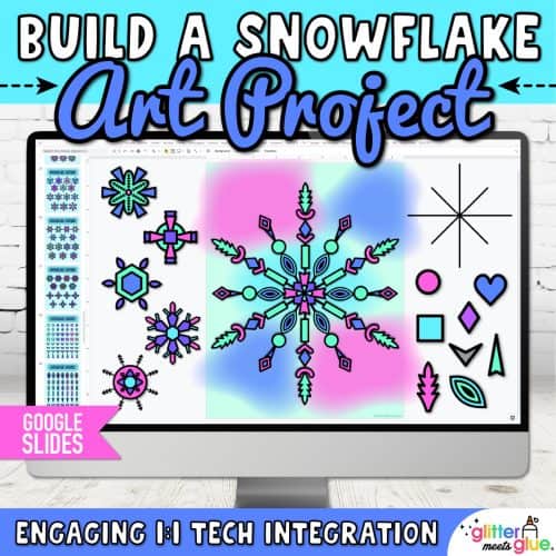 digital snowflake art project