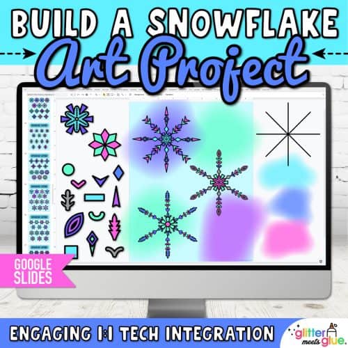 digital snowflake template