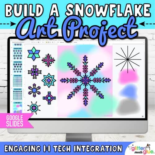 snowflake craft on google slides