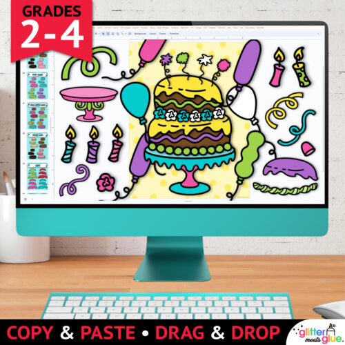 Digital Zany Birthday Cake Art Project - Image 2