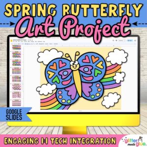 digital butterfly art project