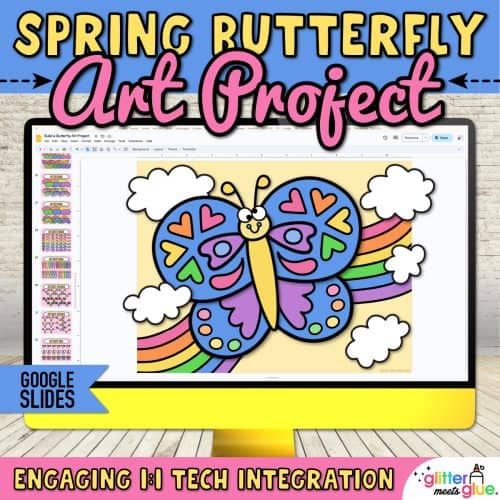 digital butterfly art project