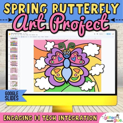 digital spring art project