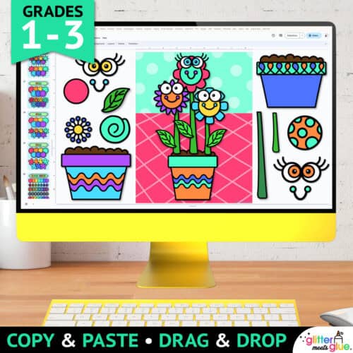 create a digital flower