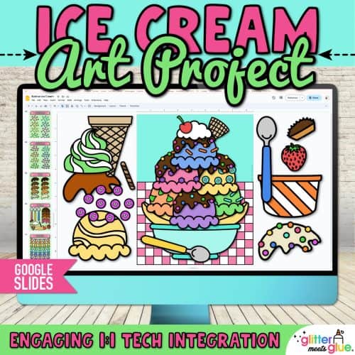 digital ice cream art project